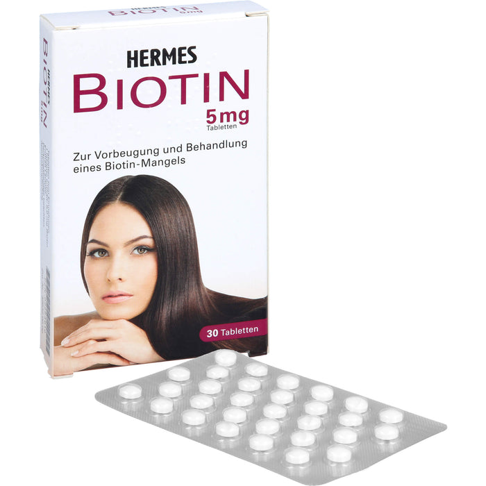 HERMES Biotin 5 mg Tabletten, 30 St. Tabletten