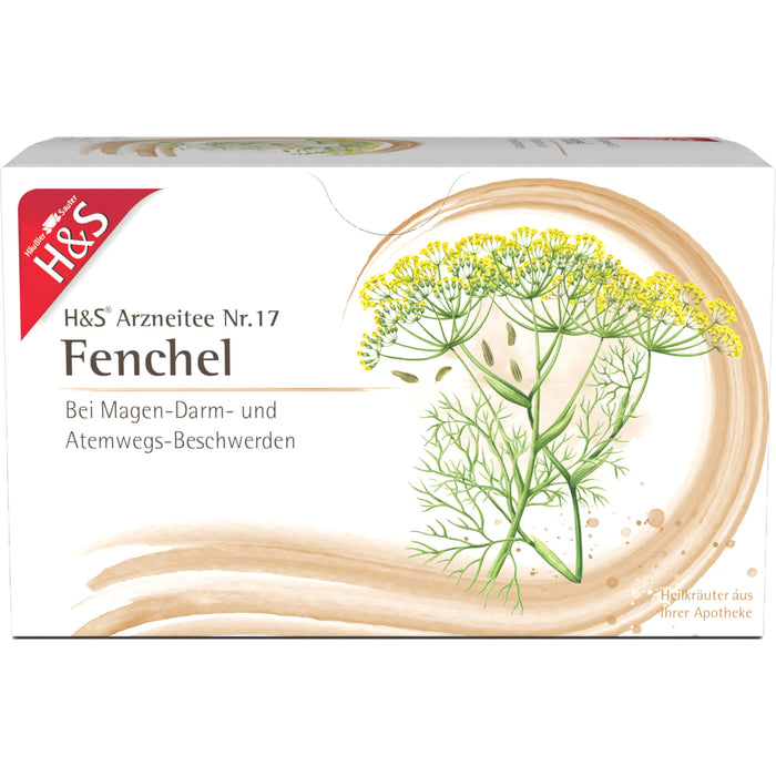 H&S Arzneitee Nr. 17 Fenchel bei Magen-Darm- und Atemwegsbeschwerden, 20 St. Filterbeutel