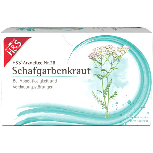 H&S Arzneitee Nr.28 Schafgarbenkraut bei Appetitlosigkeit und Verdauungsstörungen, 20 St. Filterbeutel