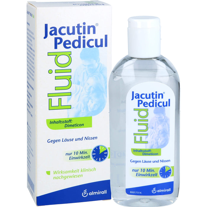 Jacutin Pedicul Fluid mit Nissenkamm gegen Läuse und Nissen, 200 ml Lösung