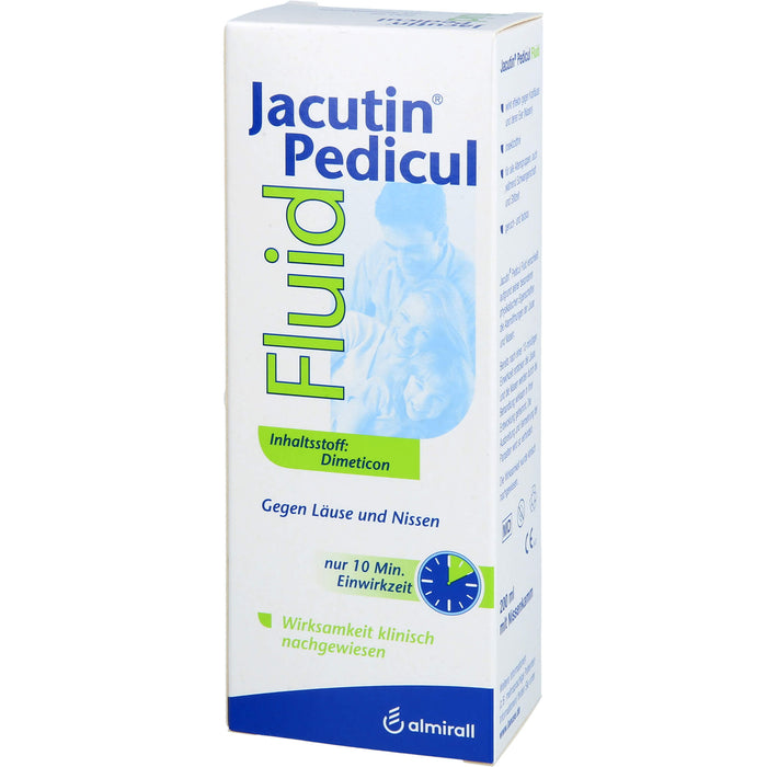 Jacutin Pedicul Fluid mit Nissenkamm gegen Läuse und Nissen, 200 ml Lösung