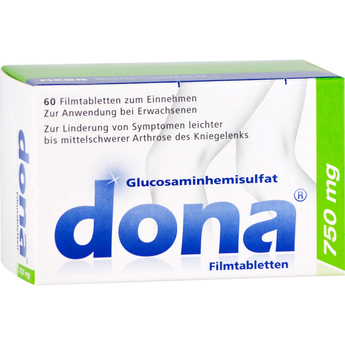 Dona 750 mg Filmtabletten bei Arthrose des Kniegelenks, 60 St. Tabletten