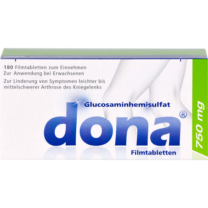 Dona 750 mg Filmtabletten bei leichter bis mittelschwerer Arthrose des Kniegelenks, 180 St. Tabletten