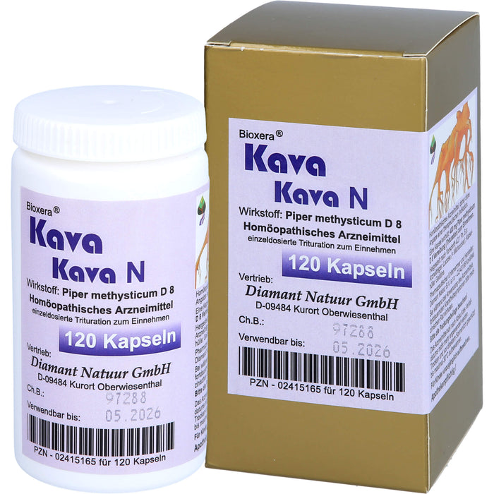 Bioxera Kava Kava N D8 Kapseln, 120 St. Kapseln