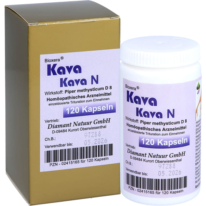 Bioxera Kava Kava N D8 Kapseln, 120 St. Kapseln