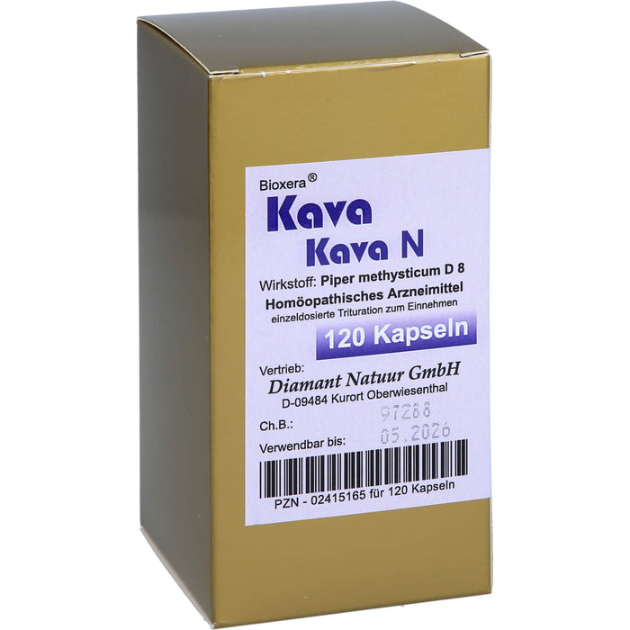 Bioxera Kava Kava N D8 Kapseln, 120 St. Kapseln