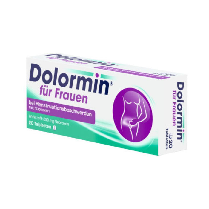 Dolormin für Frauen Tabletten bei Menstruationsbeschwerden, 20 St. Tabletten