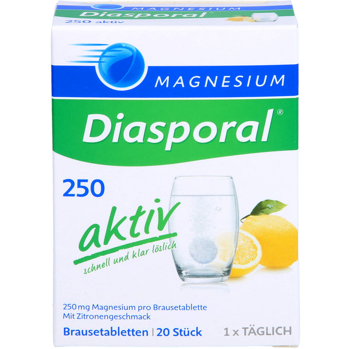 Magnesium-Diasporal 250 aktiv Brausetabletten, 20 St. Tabletten