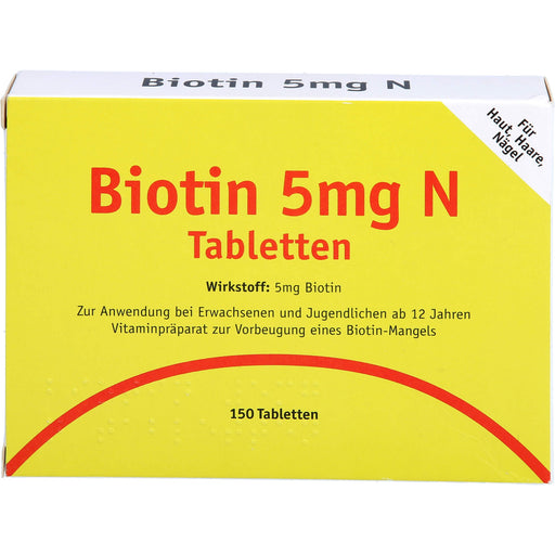 Karl Minck Biotin 5 mg N Tabletten, 150 St. Tabletten