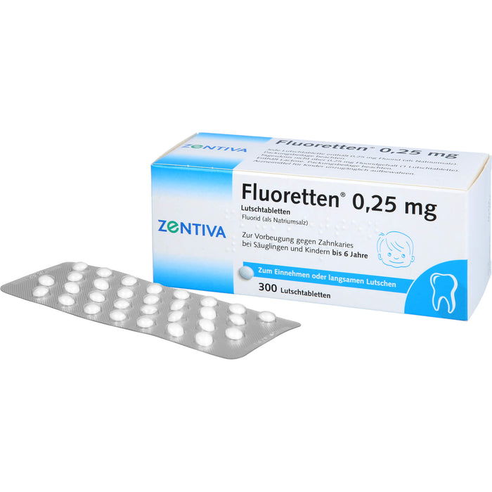 Fluoretten® 0,25 mg, Lutschtabletten, 300 St TAB