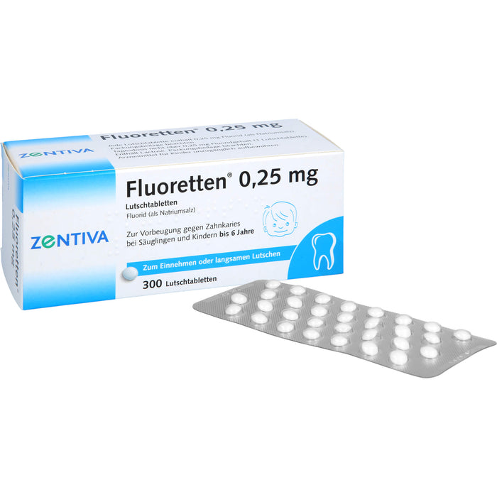 Fluoretten® 0,25 mg, Lutschtabletten, 300 St TAB