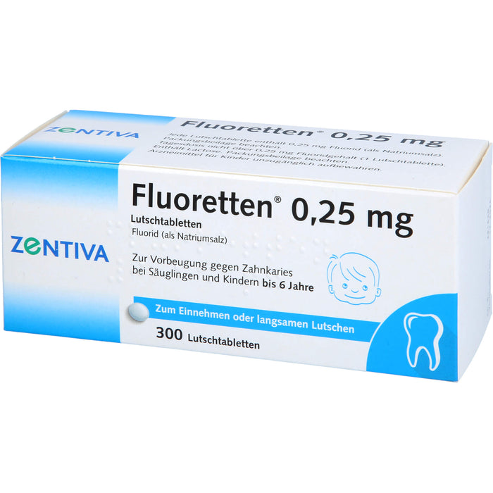 Fluoretten 0,25 mg, Lutschtabletten, 300 St TAB