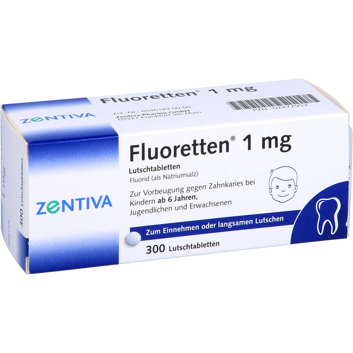 Fluoretten  1 mg, 300 St. Tabletten