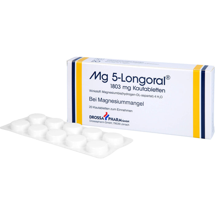 Drossapharm Mg 5-Longoral 1803 mg Kautabletten, 20 St. Tabletten
