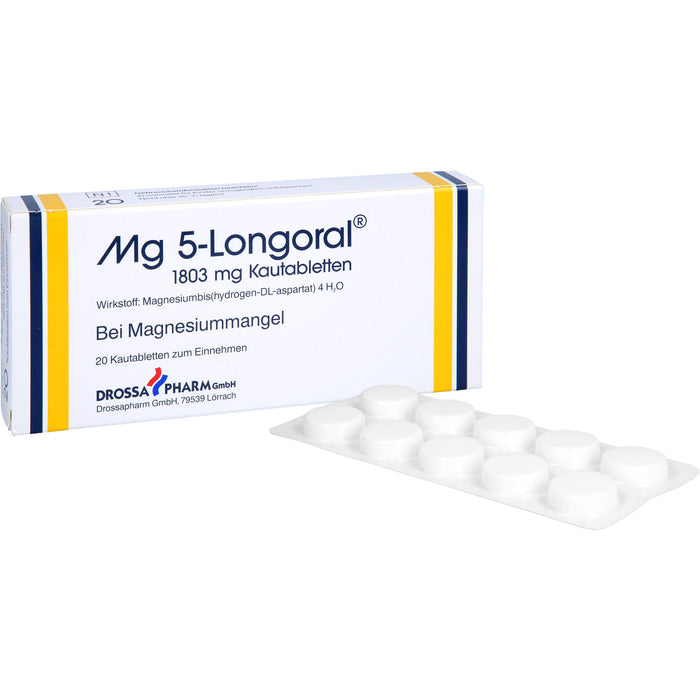 Drossapharm Mg 5-Longoral 1803 mg Kautabletten, 20 St. Tabletten