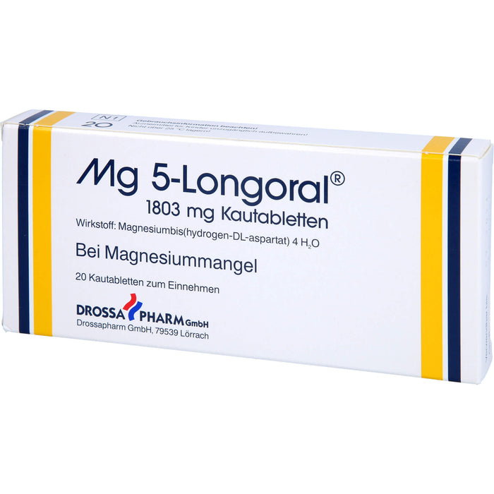 Drossapharm Mg 5-Longoral 1803 mg Kautabletten, 20 St. Tabletten