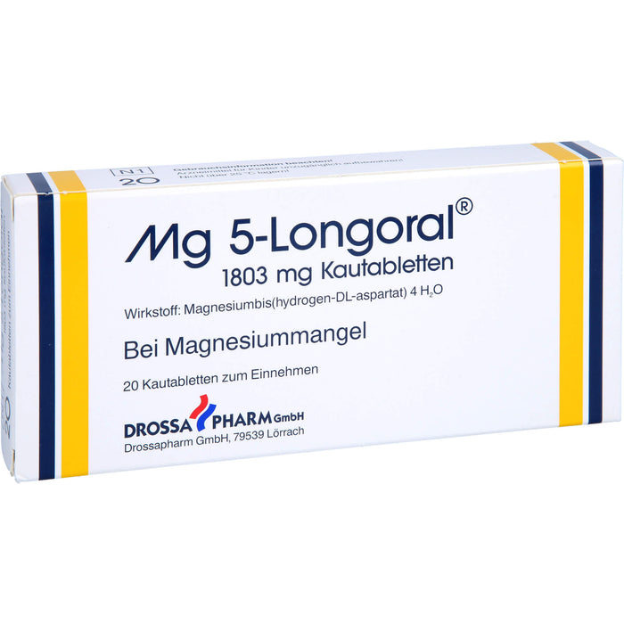 Drossapharm Mg 5-Longoral 1803 mg Kautabletten, 20 St. Tabletten