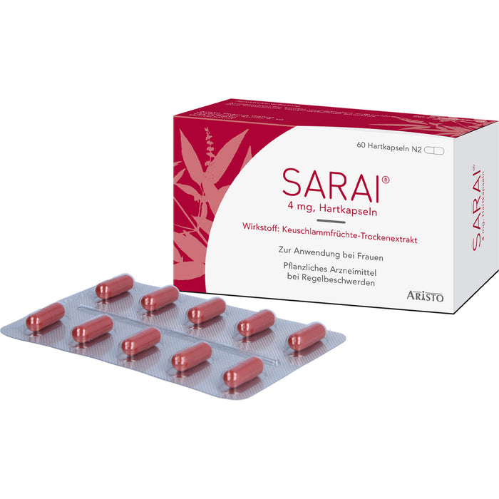 Sarai Hartkapseln bei Regelbeschwerden, 60 St. Kapseln