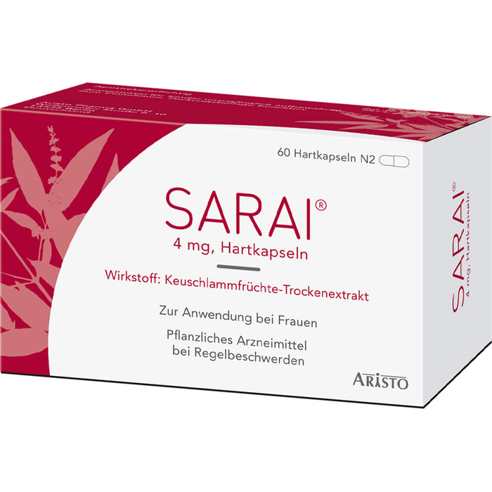 Sarai Hartkapseln bei Regelbeschwerden, 60 St. Kapseln
