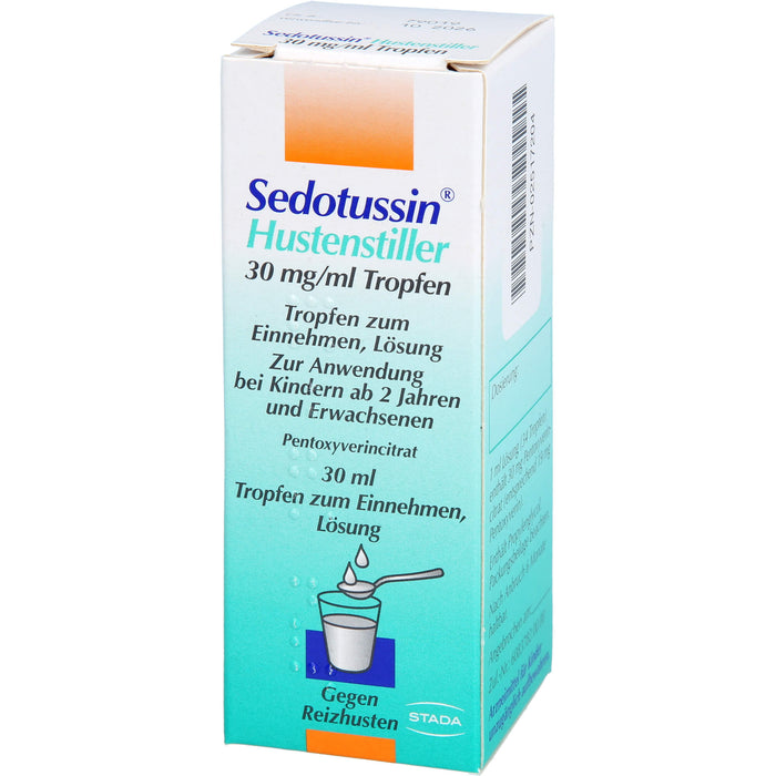 Sedotussin Hustenstiller Tropfen gegen Reizhusten, 30 ml Lösung