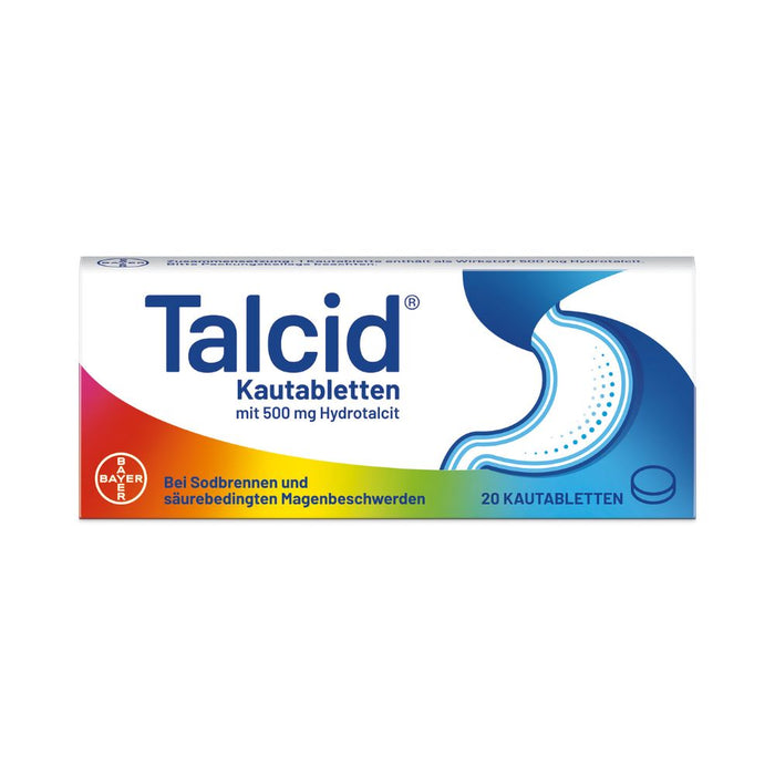 Talcid Kautabletten, 20 St. Tabletten