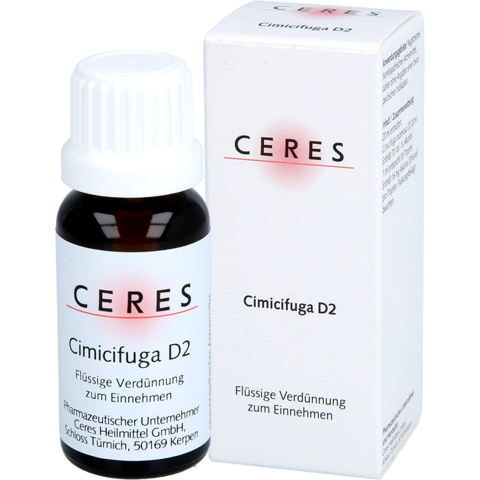 Ceres Cimicifuga D2 Dil., 20 ml Lösung