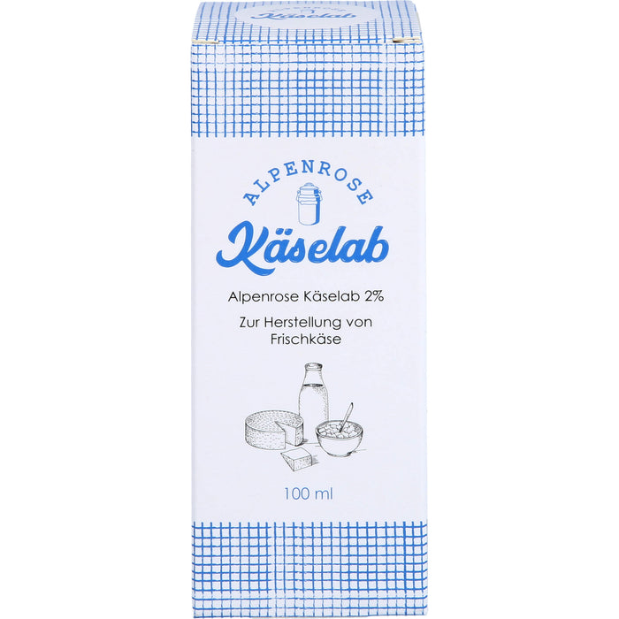 Alpenrose Käselab 2% zur Herstellung von Frischkäse, 100 ml Lösung