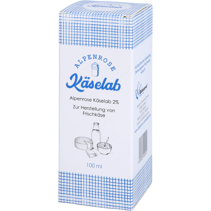 Alpenrose Käselab 2% zur Herstellung von Frischkäse, 100 ml Lösung