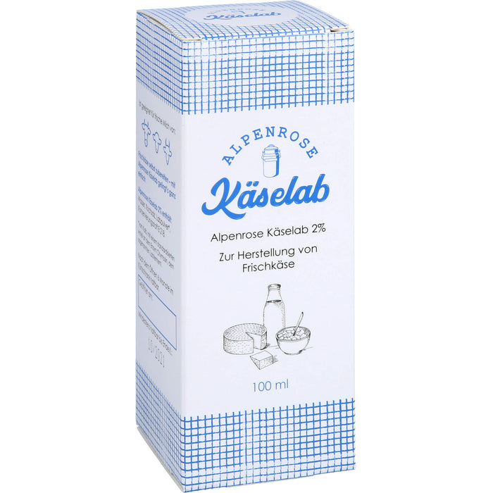 Alpenrose Käselab 2% zur Herstellung von Frischkäse, 100 ml Lösung