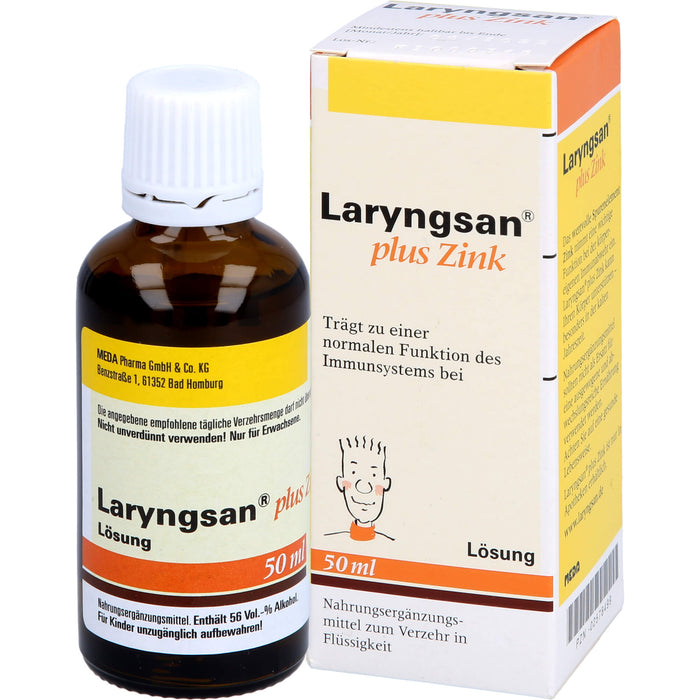 Laryngsan plus Zink Lösung trägt zu einer normalen Funktion des Immunsystems bei, 50 ml Lösung