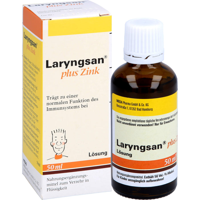 Laryngsan plus Zink Lösung trägt zu einer normalen Funktion des Immunsystems bei, 50 ml Lösung