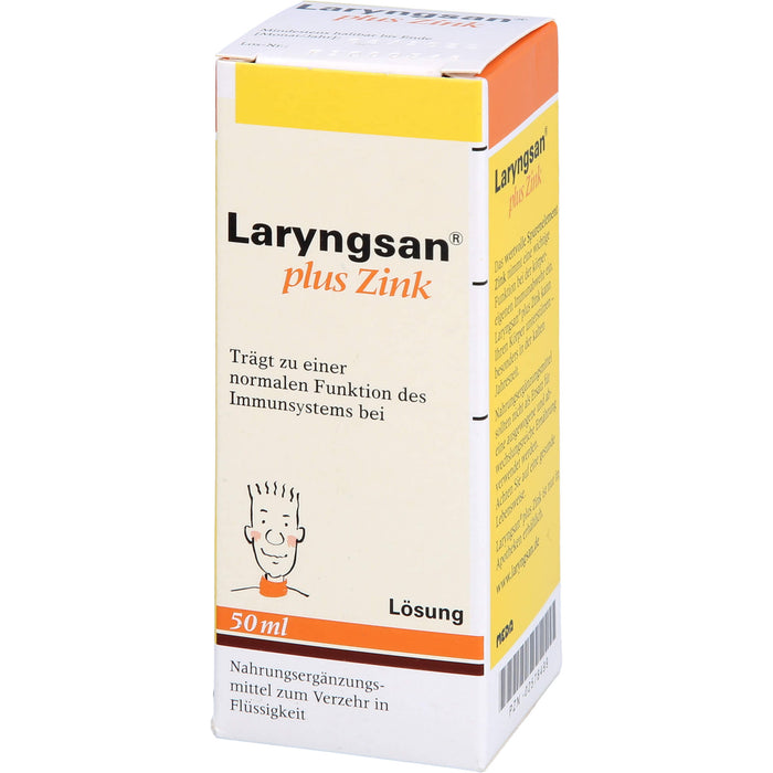 Laryngsan plus Zink Lösung trägt zu einer normalen Funktion des Immunsystems bei, 50 ml Lösung