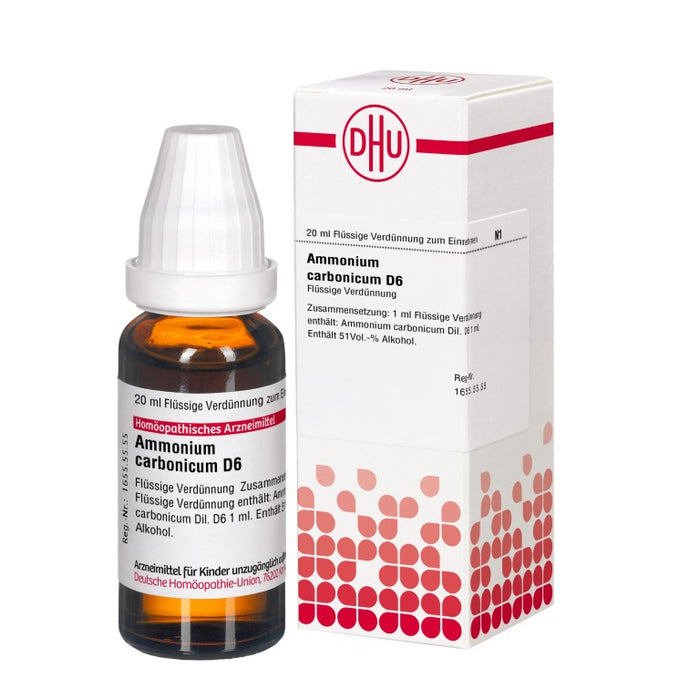 Ammonium carbonicum D6 DHU Dilution, 20 ml Lösung