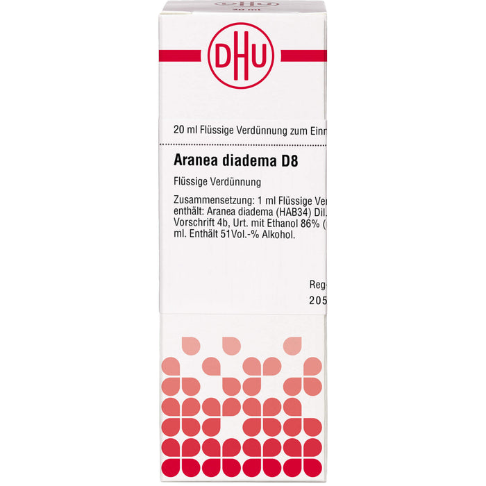Aranea diadema D8 DHU Dilution, 20 ml Lösung