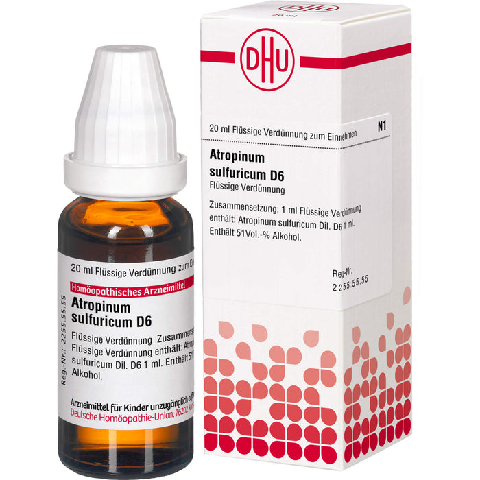 Atropinum sulfuricum D6 DHU Dilution, 20 ml Lösung