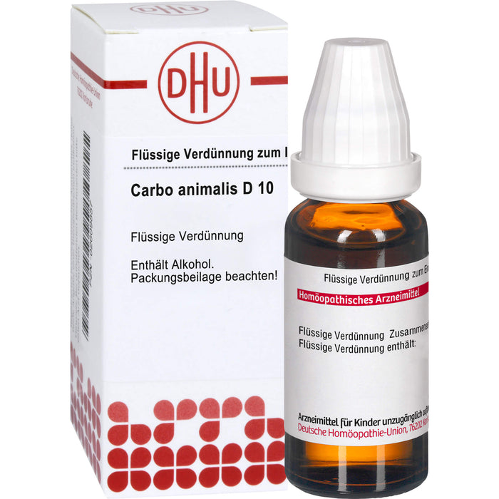 Carbo animalis D10 DHU Dilution, 20 ml Lösung