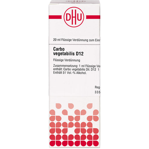 DHU Carbo vegetabilis D12 Dilution, 20 ml Lösung
