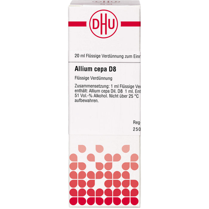 Allium cepa D8 DHU Dilution, 20 ml Lösung