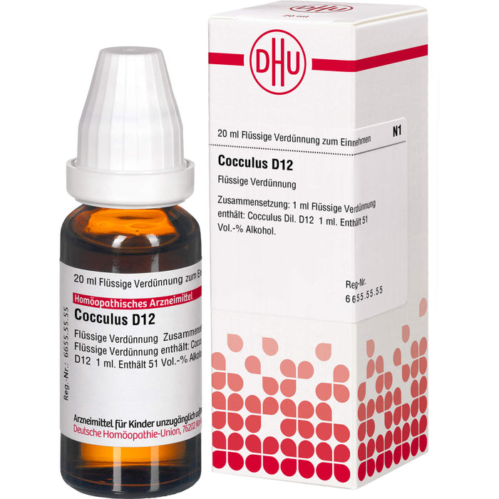 Cocculus D12 DHU Dilution, 20 ml Lösung