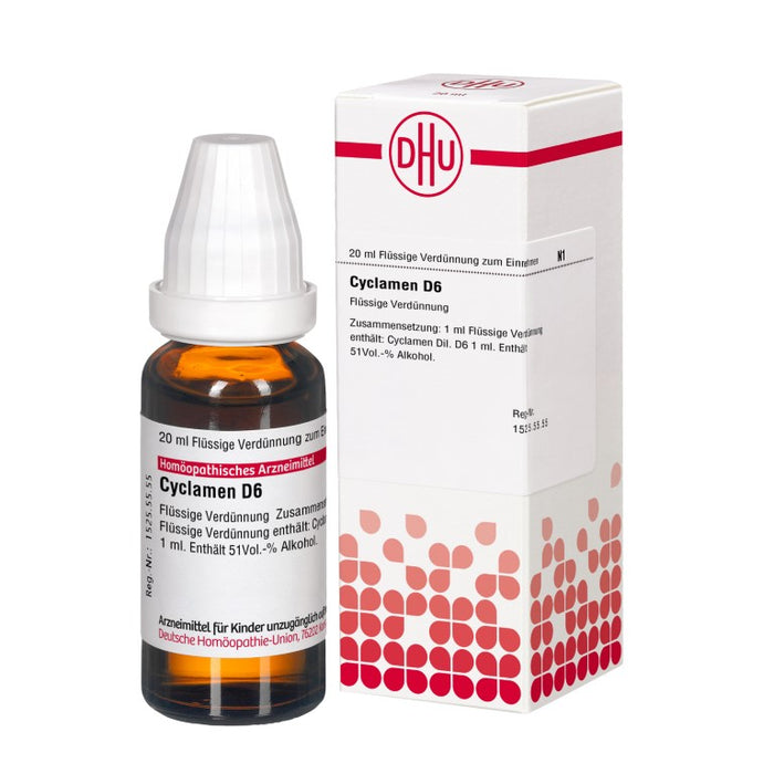 Cyclamen D6 DHU Dilution, 20 ml Lösung