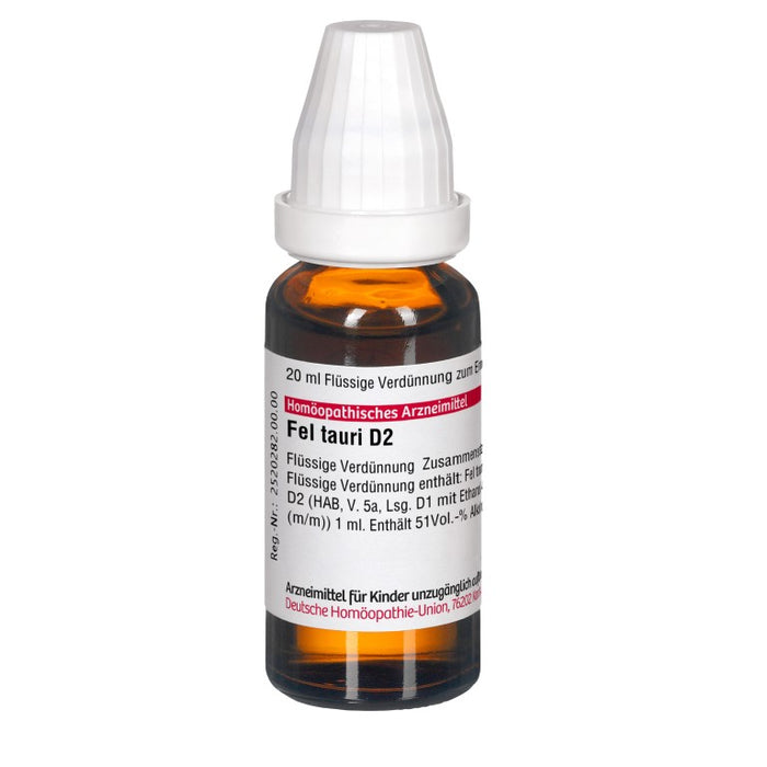 DHU Fel tauri D2 Dilution, 20 ml Lösung