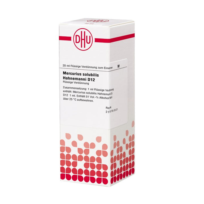 DHU Mercurius solubilis Hahnemanni D12 Dilution, 20 ml Lösung