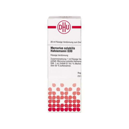 DHU Mercurius solubilis Hahnemanni D30 Dilution, 20 ml Lösung