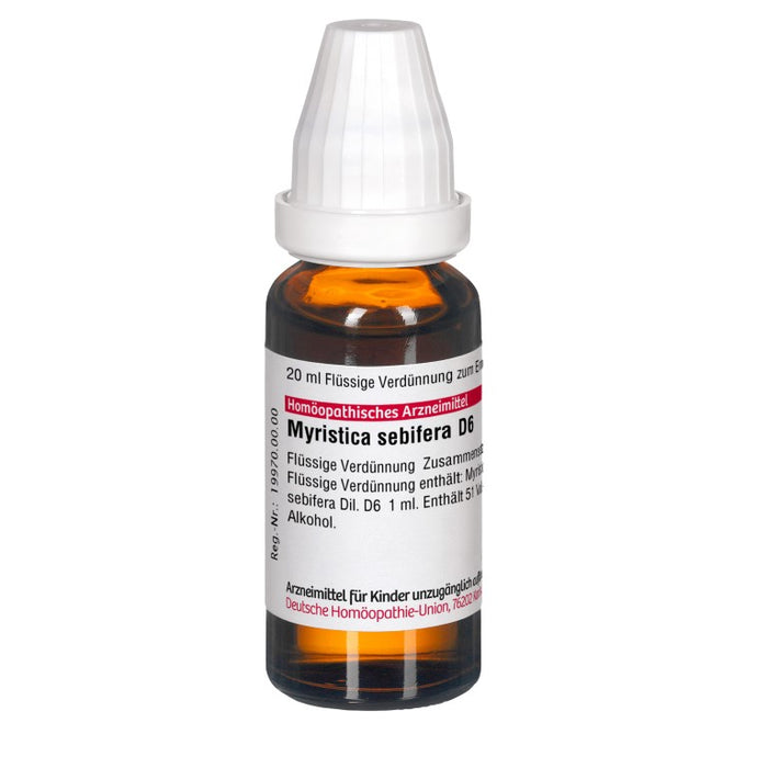 Myristica sebifera D6 DHU Dilution, 20 ml Lösung