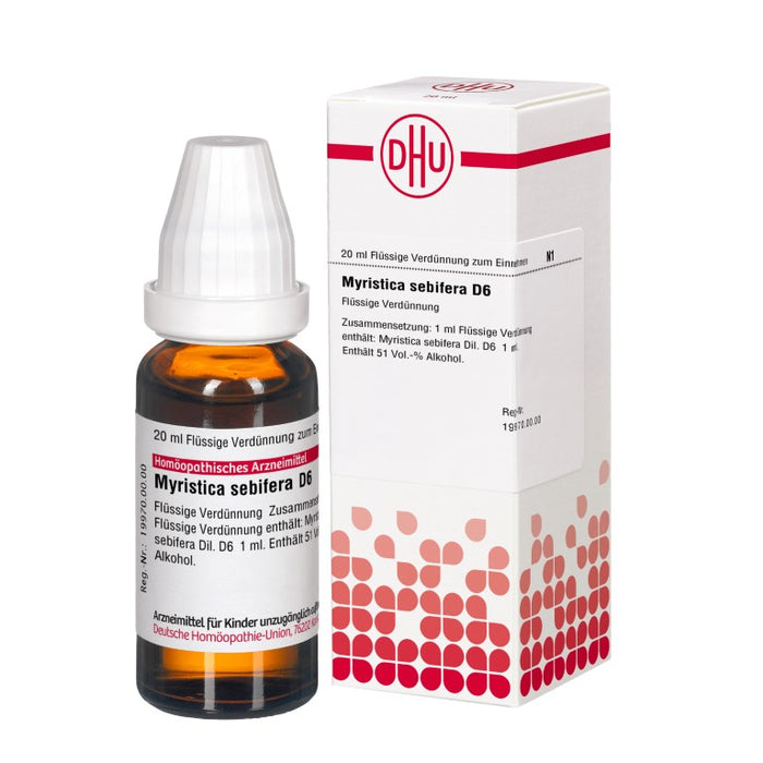 Myristica sebifera D6 DHU Dilution, 20 ml Lösung
