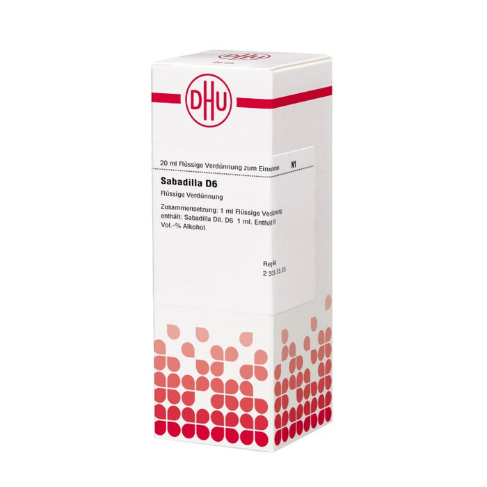 Sabadilla D6 DHU Dilution, 20 ml Lösung