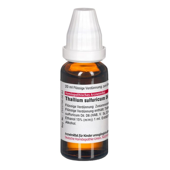 Thallium sulfuricum D6 DHU Dilution, 20 ml Lösung