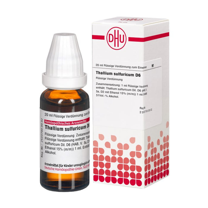 Thallium sulfuricum D6 DHU Dilution, 20 ml Lösung