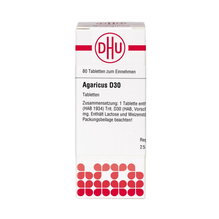 DHU Agaricus D30 Tabletten, 80 St. Tabletten