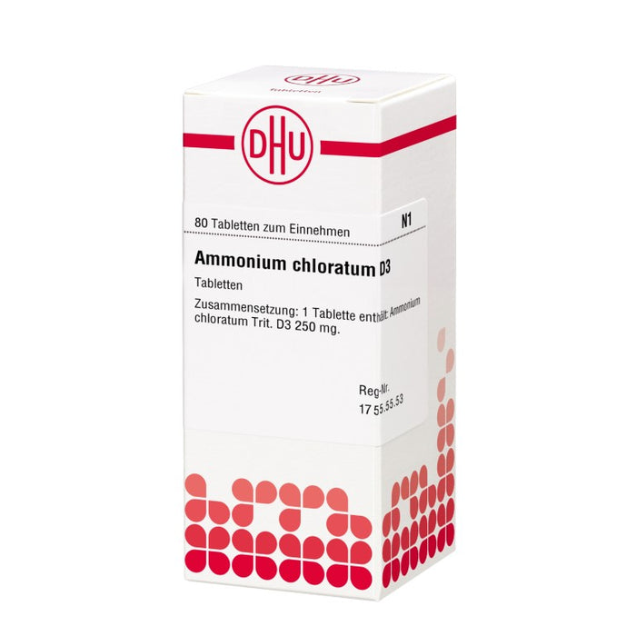 Ammonium chloratum D3 DHU Tabletten, 80 St. Tabletten